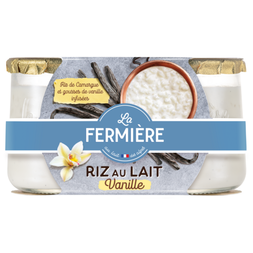 La Fermiere Vanilla Rice pudding 2x160g