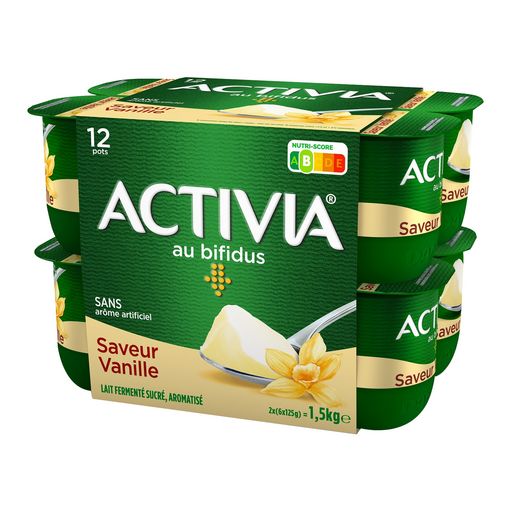 Danone Activia Vanilla yogurts 12x125g