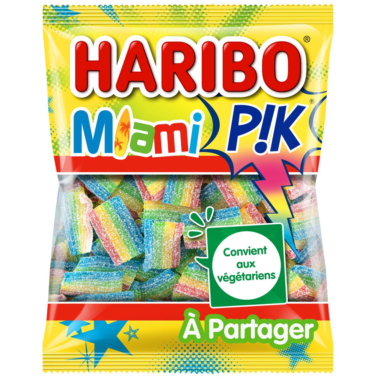 Haribo Miami PIK Tangy Bag Candy 200g