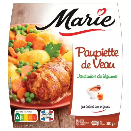 Marie Veal roulade & vegetable stew with Lardons 300g