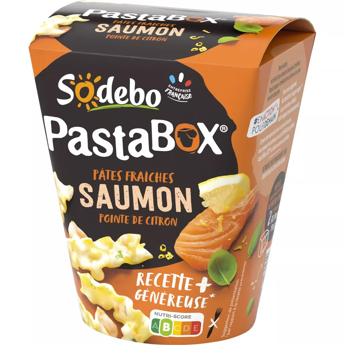 ⇒ Sodebo Pasta Box Fresh Pasta with salmon • EuropaFoodXB • Buy food online  from Europe • Best price