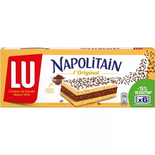 LU Napolitain chocolate cake classic mini's x 6 180g