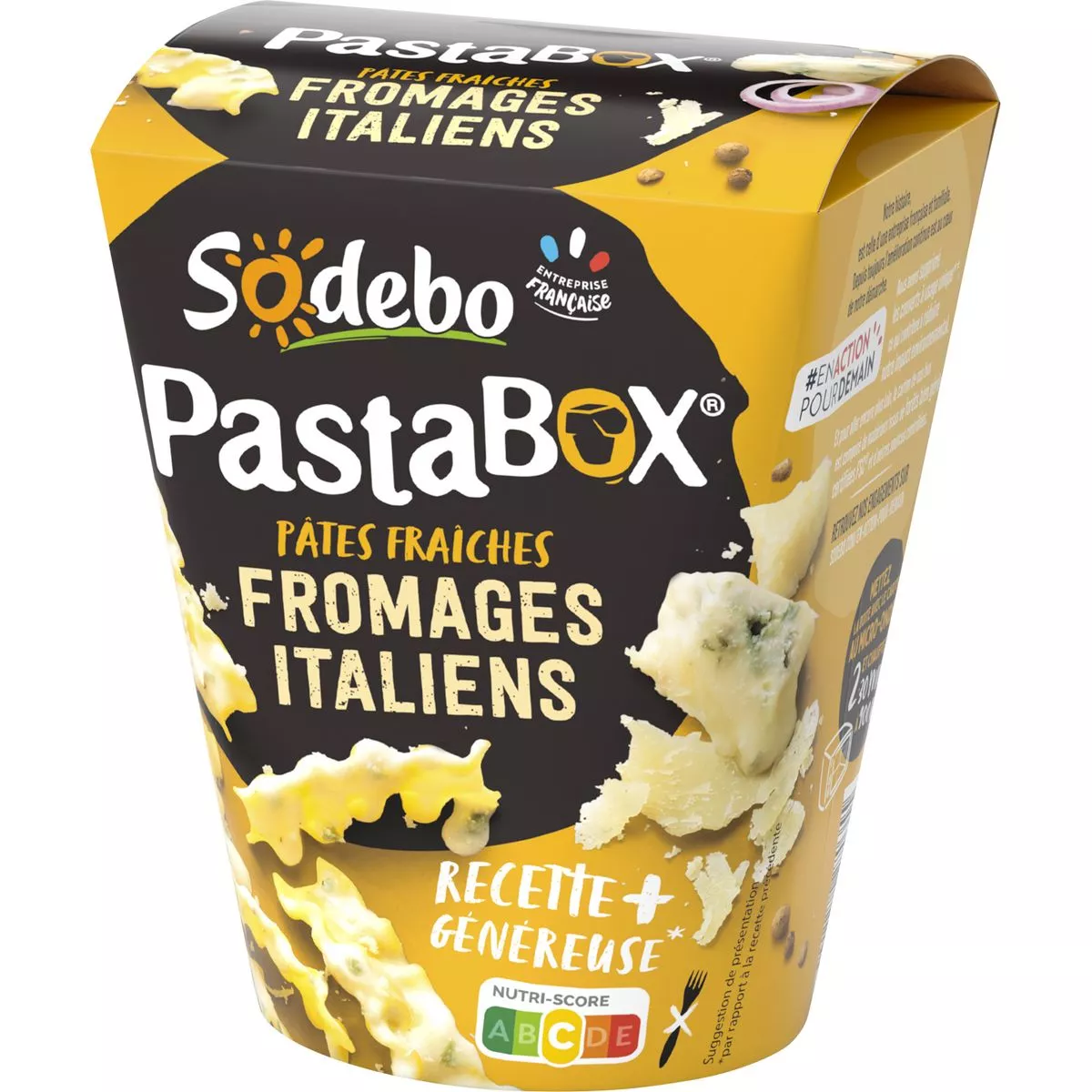 Sodebo Pastabox Fresh pasta with Italian Cheeses 330g
