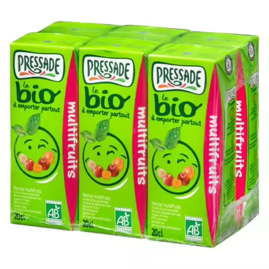 Pressade Organic Multifruit juice 6x20cl