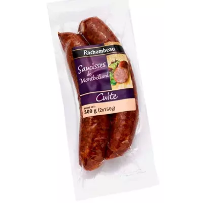 Rochambeau cooked Montbeliard sausages 300g