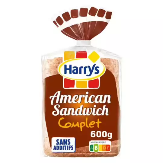 Harry's American sandwich brown bread sliced 600g