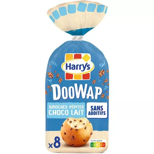 Harry's Doowy brioche with milk choc chip x8 320g