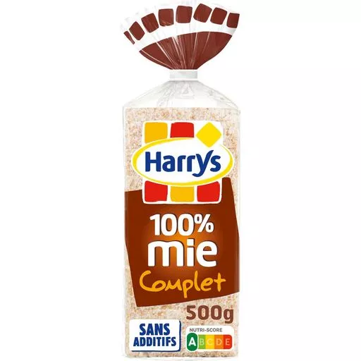 Harry's Whole bread 100% crustless sliced 500g