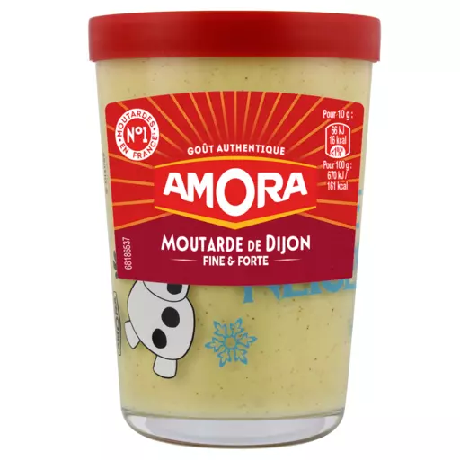 Amora Dijon Mustard in a pictured glass 185g