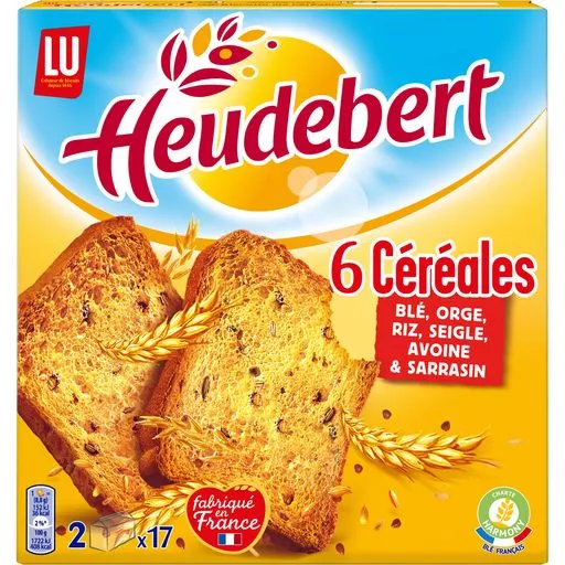Heudebert Biscottes 6 cereales 300g