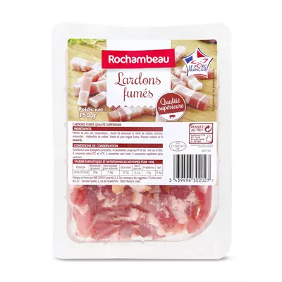 Rochambeau Smoked lardons (chopped bacon) 150g