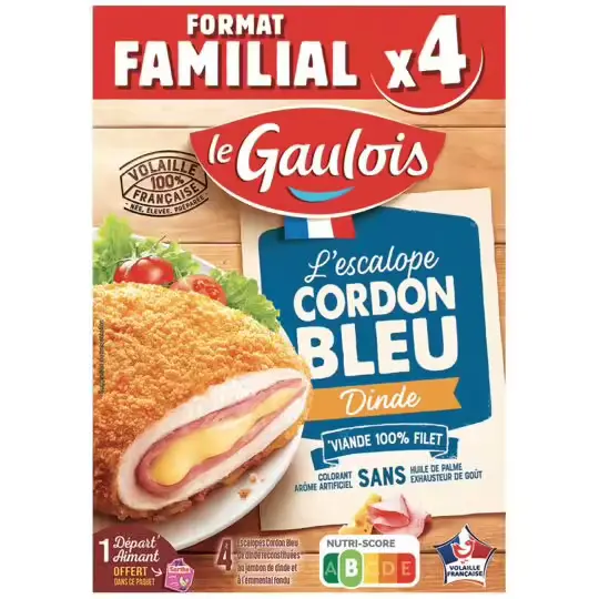 Le Gaulois Turkey Cordon Bleu x4 400g
