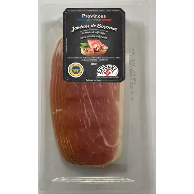 Provinces de France Bayonne's dry cured ham x5 slices 100g