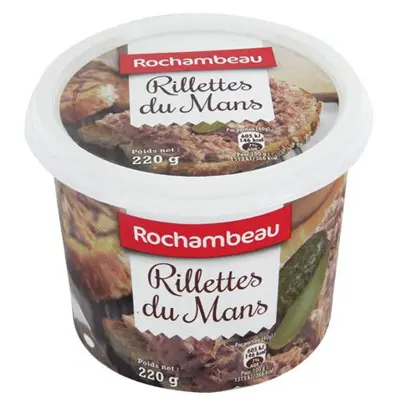 Rochambeau Rillettes from Le Mans (potted pork) 220g