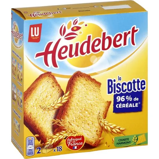 Heudebert Plain Biscottes x 34 290g