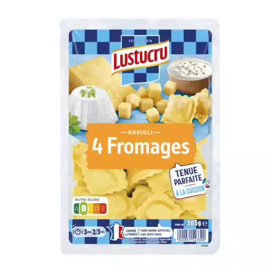 Lustucru 4 cheeses raviolis 300g