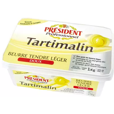 President Soft butter Tartimalin barquette 1kg