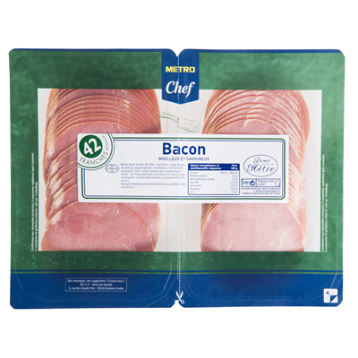 Chef Bacon smokes 42 slices 2x250g 500g