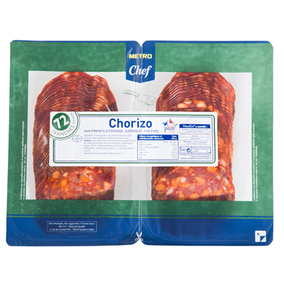 Chef Chorizo superior to the 4 Spanish peppers slice 2x250g 500g