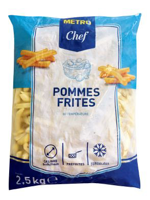 Chef Potatoes Fries 9/9 4x2.5kg 10kg