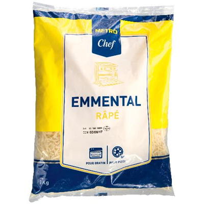 Chef Emmental grated 45% MG 1kg