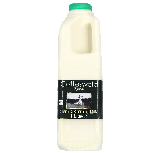 Cotteswold Fresh Organic Semi-Skimmed Milk 1L