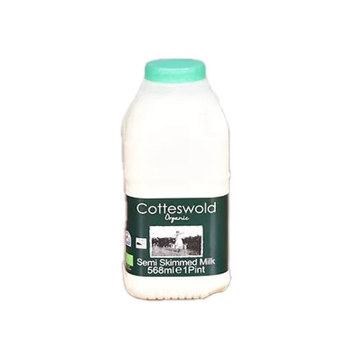 Cotteswold Fresh Organic Semi-Skimmed Milk 568ml
