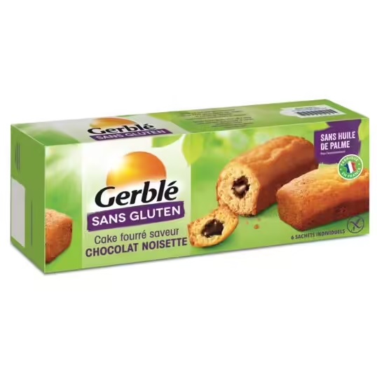 Gerble Gluten Free Cakes chocolate filled x6 210g