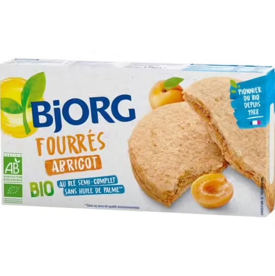 Bjorg Apricot filled biscuits ORGANIC 175g