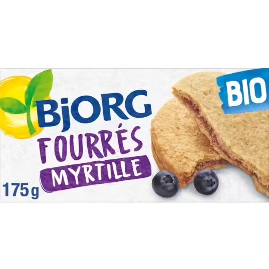 Bjorg Blueberries filled biscuits ORGANIC 175g