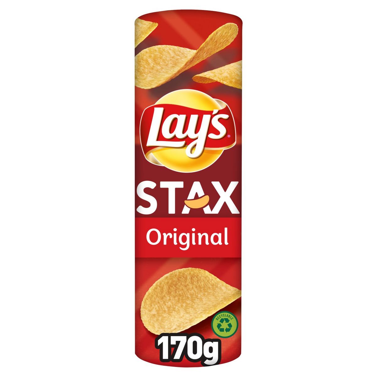 Lays Stax original salty taste tube 170g