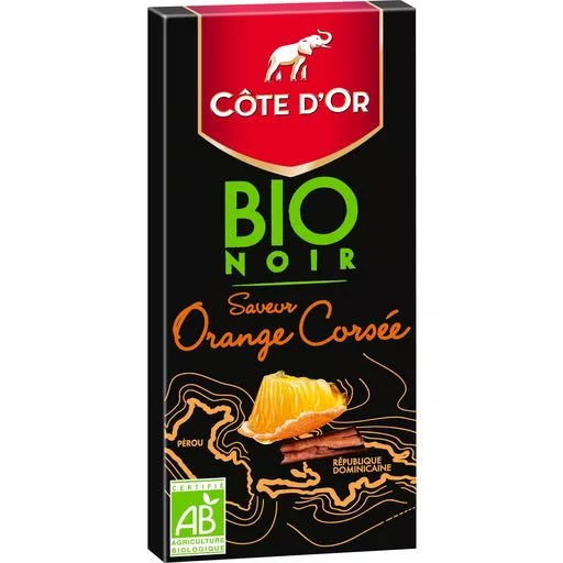 Cote d'or Organic Dark chocolate Orange 90g