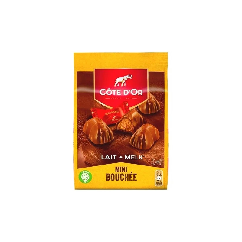 Cote d'or Milk chocolate Mini Bouchee sachet 122g