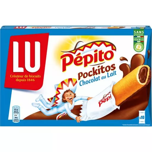 LU Pepito Pockitos milk chocolate x 10 295g