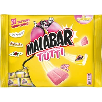 Malabar Tutti Frutti Sachet 214g