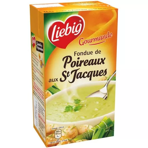 Liebig Fondue of Leek with Scallops soup 1L