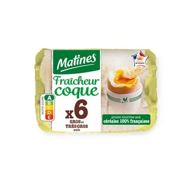 Matines fraicheur Coque eggs x6