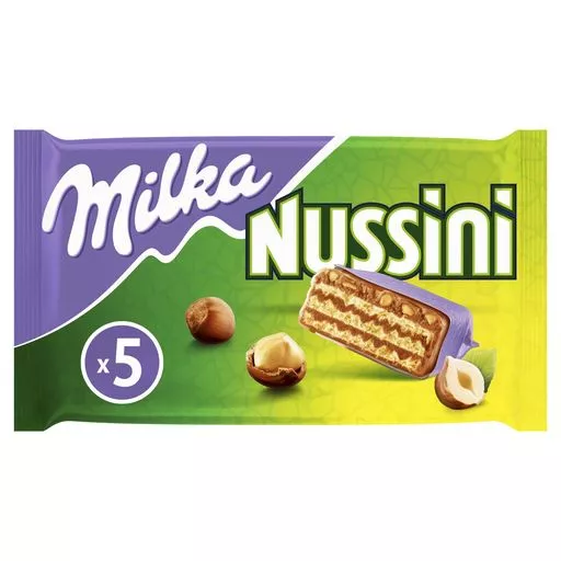 Milka Nussini Crispy Chocolate Bar Wafer 157g