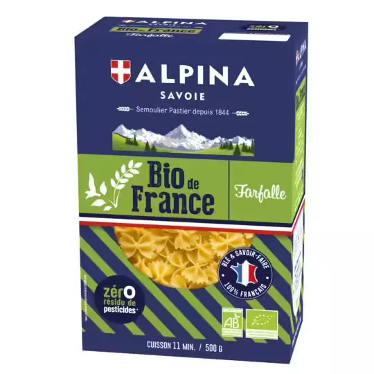 Alpina Organic Pasta Farfalles 500g