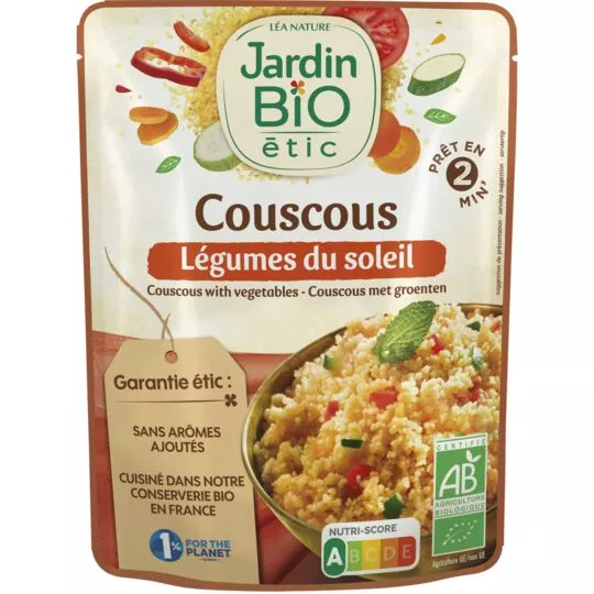 Jardin BIO Organic Couscous with SunshineVegetables 250g