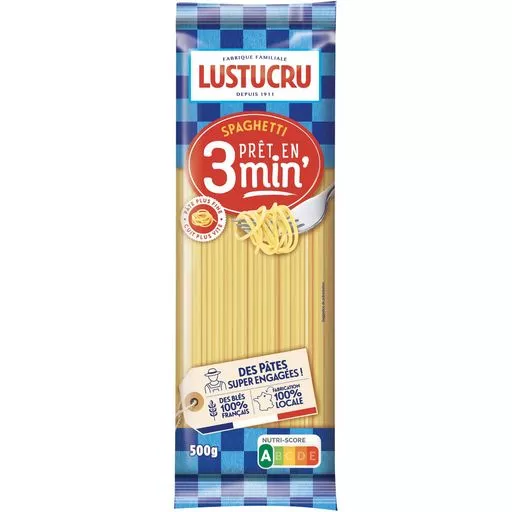 Lustucru Spaghetti pasta quick cooking 500g