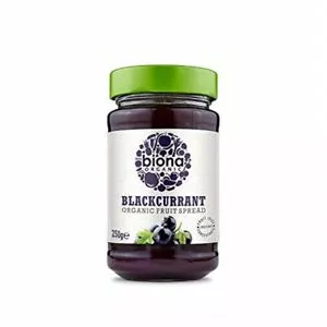 Biona Blackcurrant Jam Organic (Spread)(sweetened with Fruit Juice Concentrate) 250g