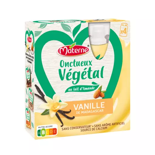 Materne Onctueux vegetal with almond milk and vanilla 4x85g