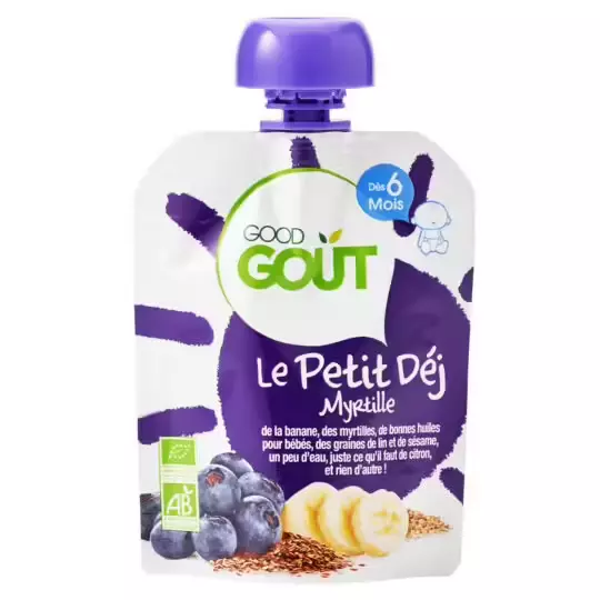 Good Gout Organic blueberry breakfast for baby 70g