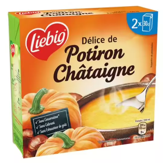 Liebig Pumpkin & Chestnut soup 2x30cl