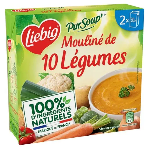 Liebig Mouline of 10 vegetables soup 2x30cl