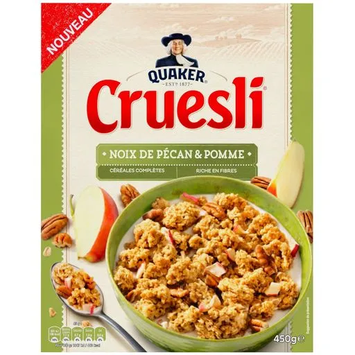 Quaker Cruesli Pecan nuts & Apple Cereals 450g