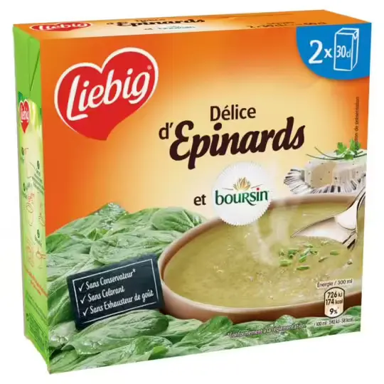 Liebig Spinach and Boursin Soup 2x30cl