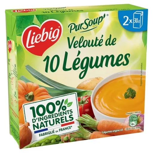 Liebig Veloute of 10 Vegetables soup 2x30cl
