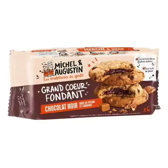 Michel Et Augustin Melty middle caramel & choco cookies 180g